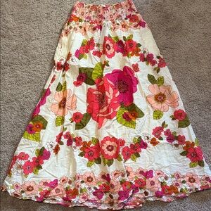 Vibrant Floral A-Line Skirt